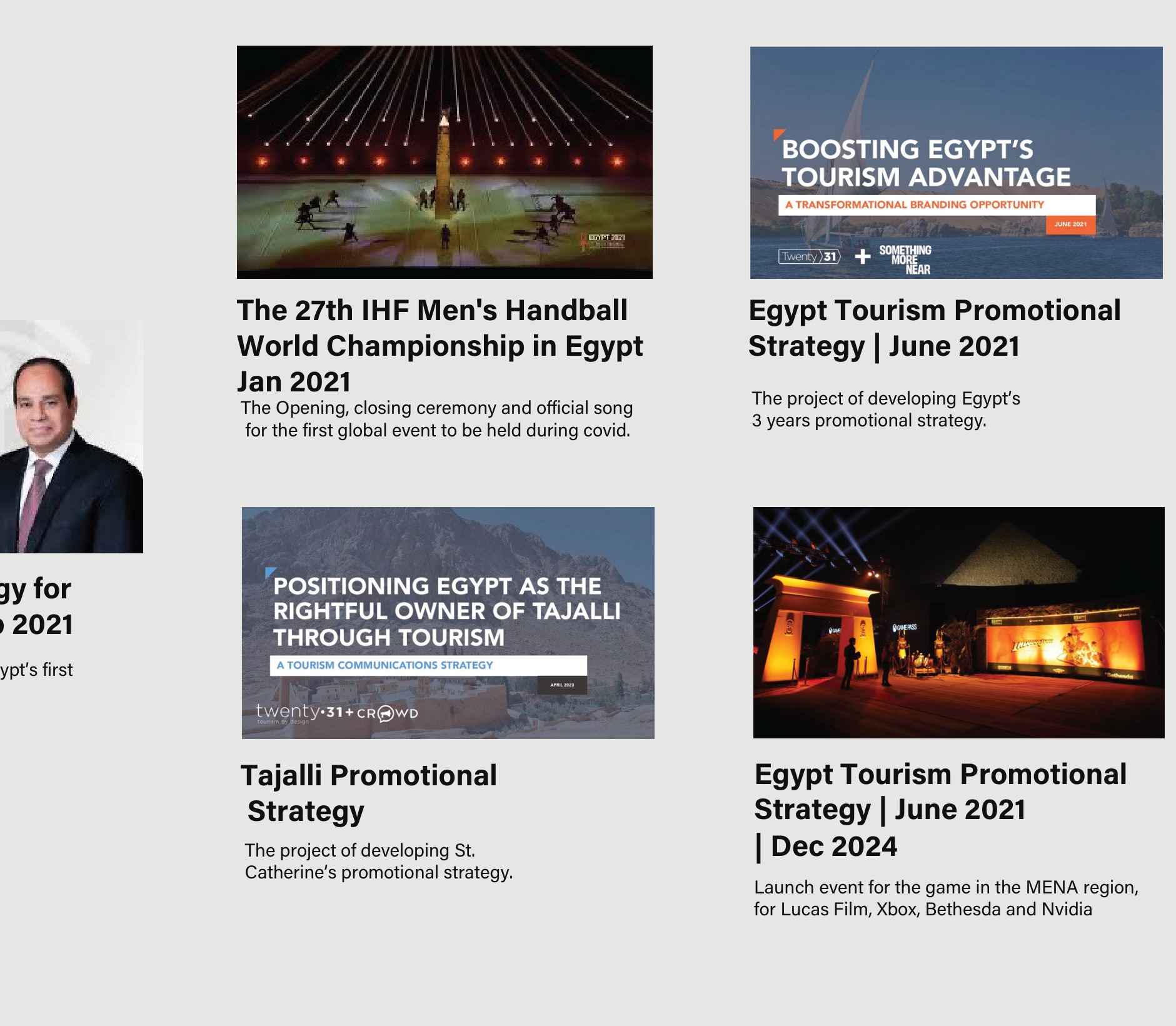 Tourism strategy and campaign highlights from the company review