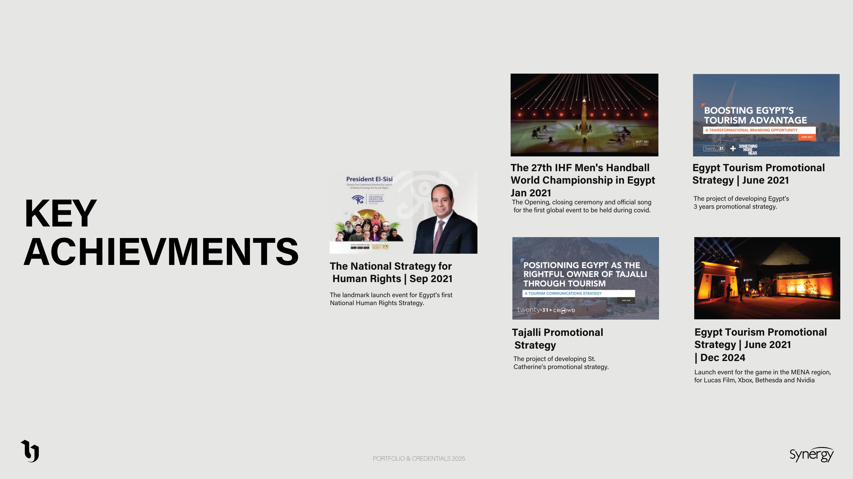 Key achievements spread from Synergy's 2025 review